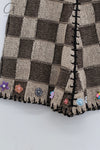 YANYAN KNITS 24 Autumn and Winter Fireworks Mini Skirt YYK-YYW24-1181-ZONGYANMAI Brown/Oatmeal